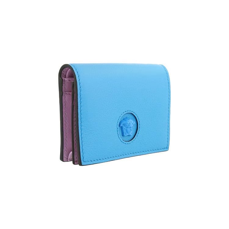 Versace Medusa Head Compact Wallet Blue