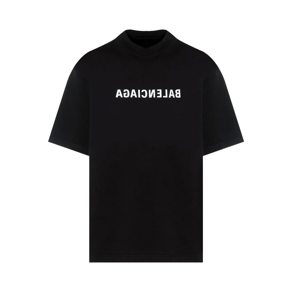 Balenciaga Medium Fit T-Shirt Black/White