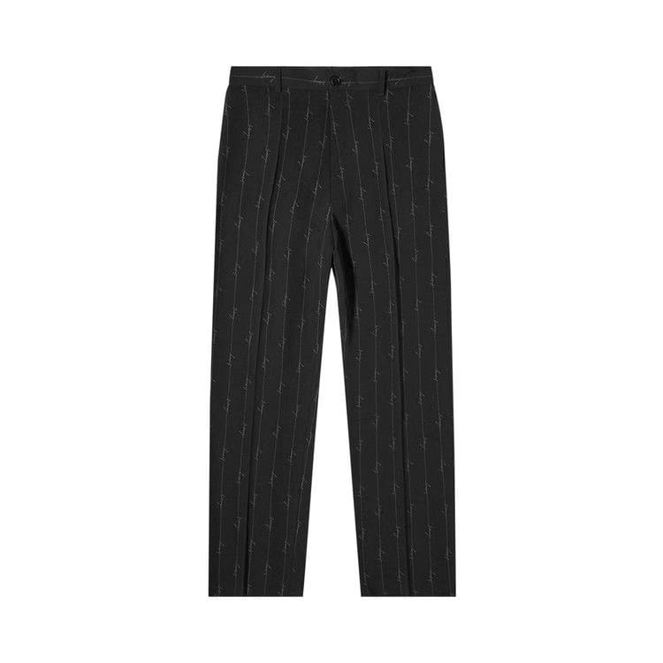 Balenciaga Signature Logo Boxy Suit Trouser Black/Anthracite