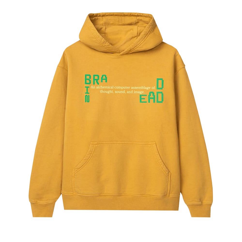 Brain Dead Life Cycle Hoodie Yellow