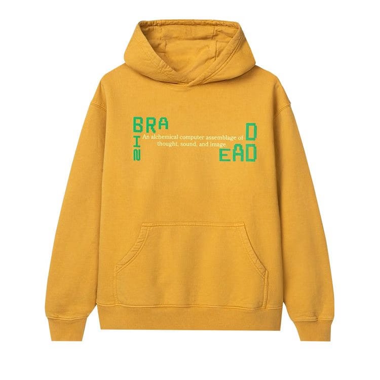 Brain Dead Life Cycle Hoodie Yellow