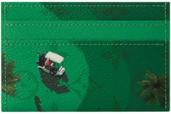 Louis Vuitton Double Card Case Green