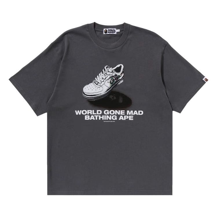 BAPE Shoes Graphic T-Shirt Grey
