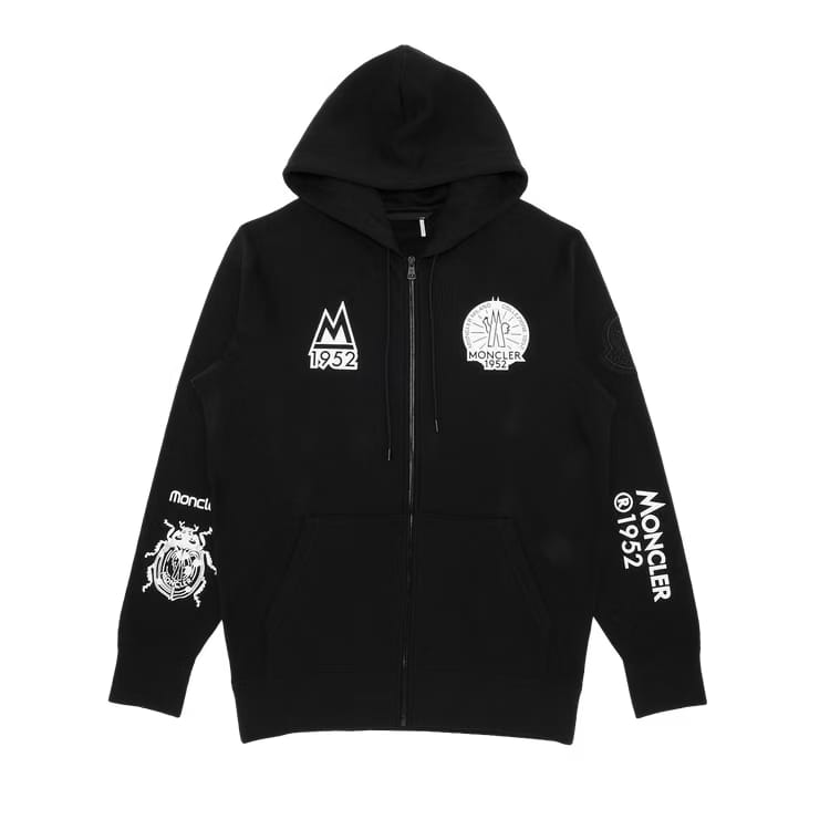 Moncler Genius Large Logo Hoodie Black