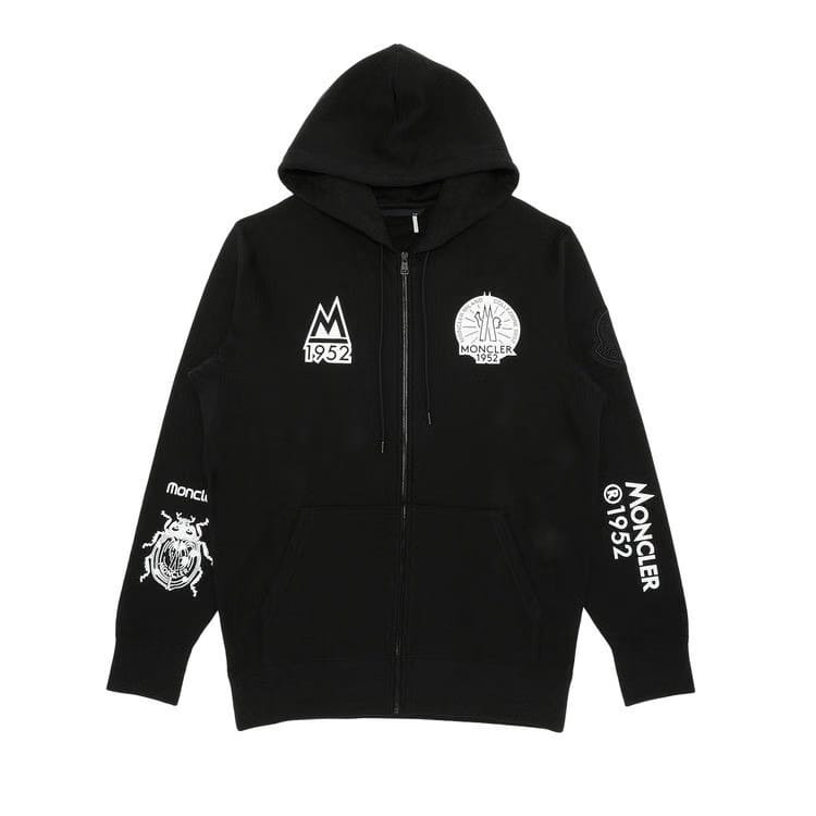 Moncler Genius Large Logo Hoodie Black