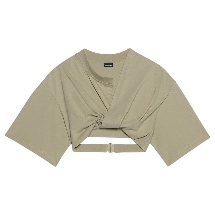 Jacquemus Le T-Shirt Bahia Court Light Khaki