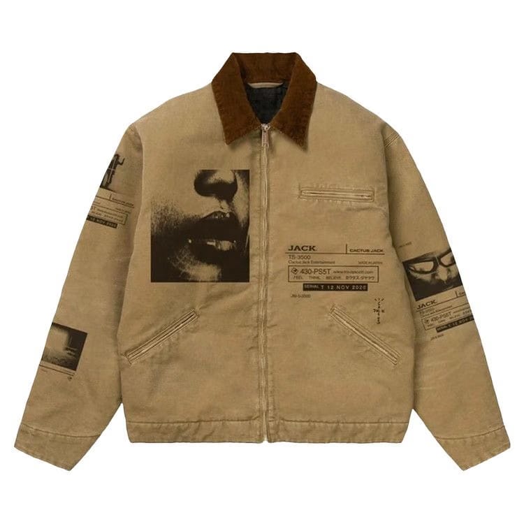 Cactus Jack by Travis Scott x PlayStation System Work Jacket Tan