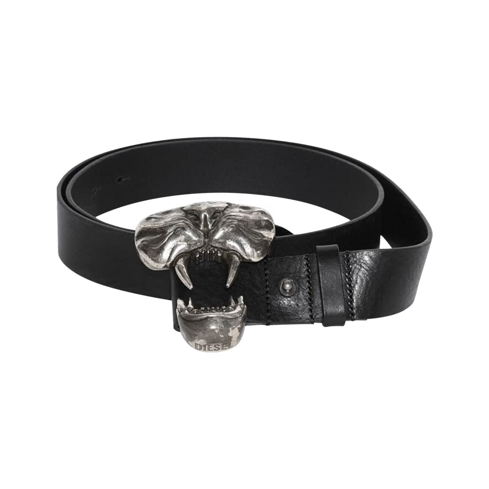 Diesel B-Ite Leather Belt Black