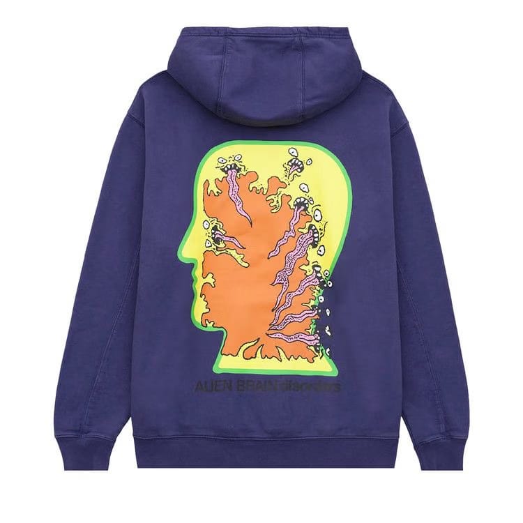 Brain Dead Tongue Demon Hoodie Navy