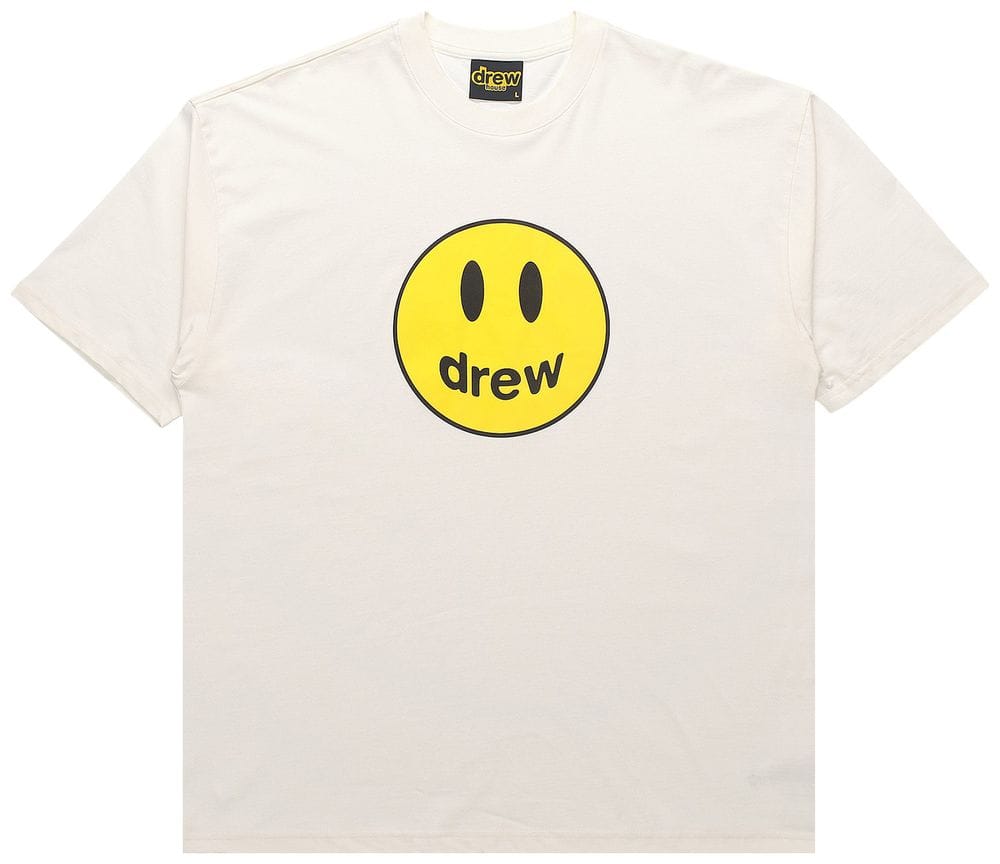 Drew House Mascot Shorts-Sleeve T-Shirt Off White