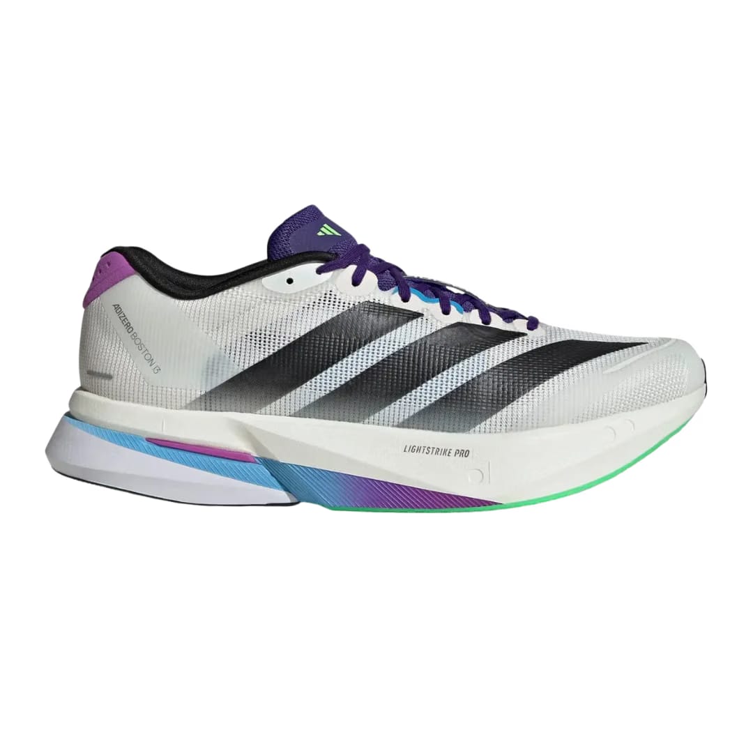 Adidas Adizero Boston 13 Core White Core Black Lime Burst