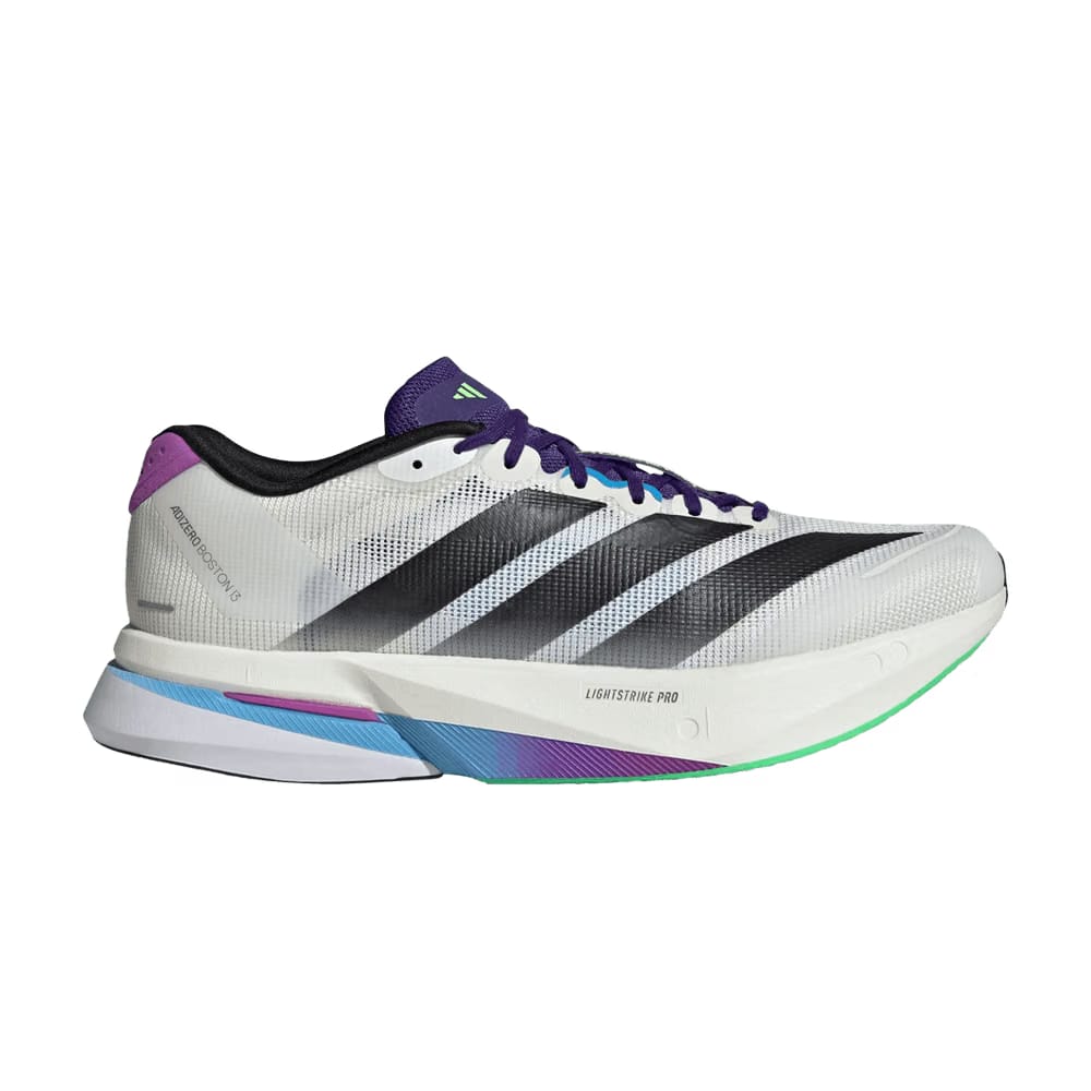 Adidas Adizero Boston 13 Core White Core Black Lime Burst