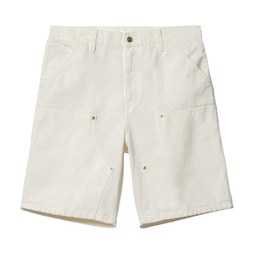 Carhartt WIP Double Knee Shorts Wax Stone Washed