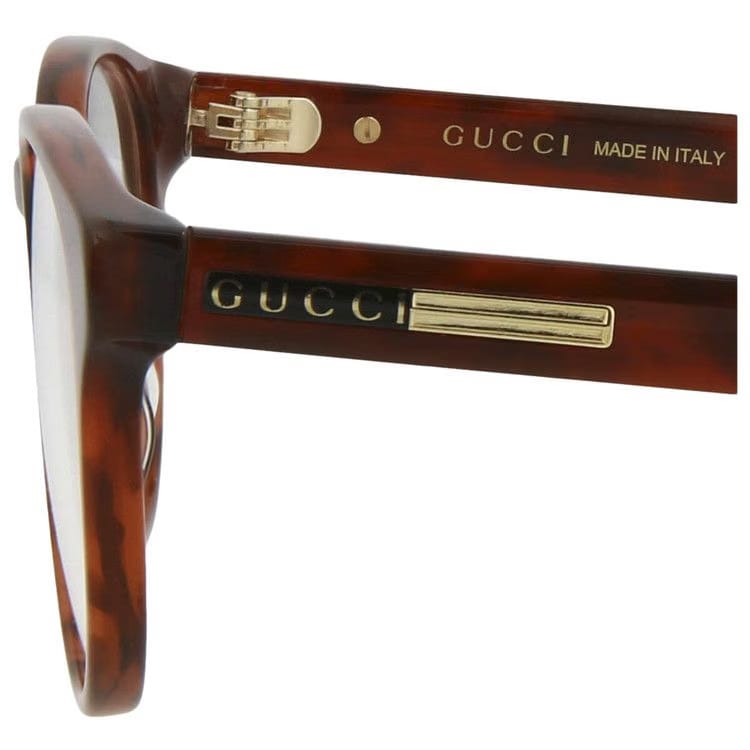 Gucci Round Sunglasses Havana/Transparent