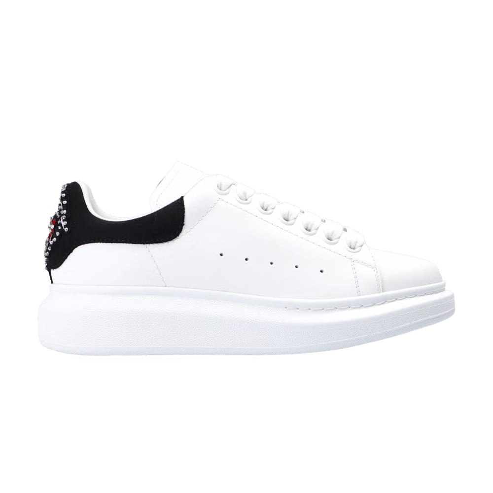 Alexander McQueen Wmns Oversized Sneaker 'Black Heart Crystal'