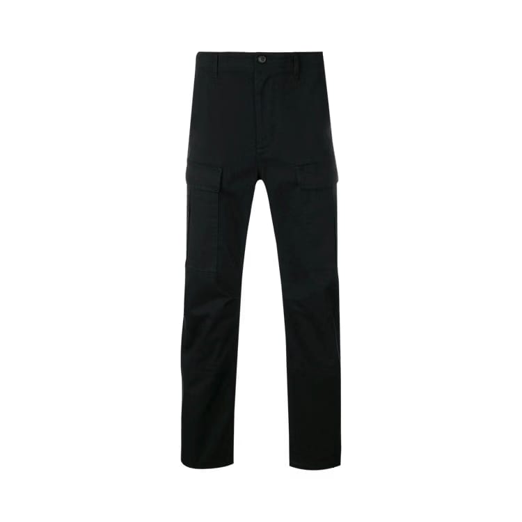 Balenciaga Cropped Slim-Fit Cotton-Twill Cargo Trousers Black