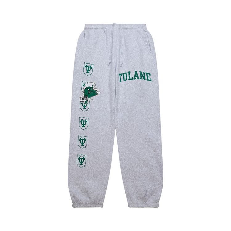 Cactus Jack by Travis Scott x Mitchell & Ness Tulane University Sweatpants Grey Heather