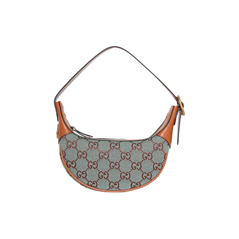 Gucci Ophidia Super Mini Shoulder Bag Pale Blue/Brown