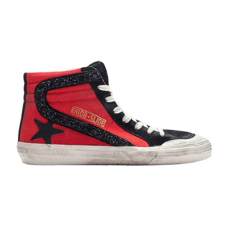 Golden Goose Wmns Slide Sneaker 'Penstar - Red Black'