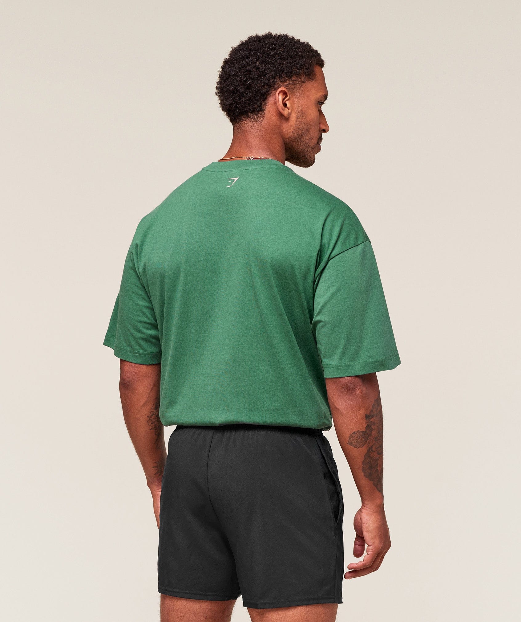 Gymshark Worn Graphic T-Shirt oversized fit Lift Green