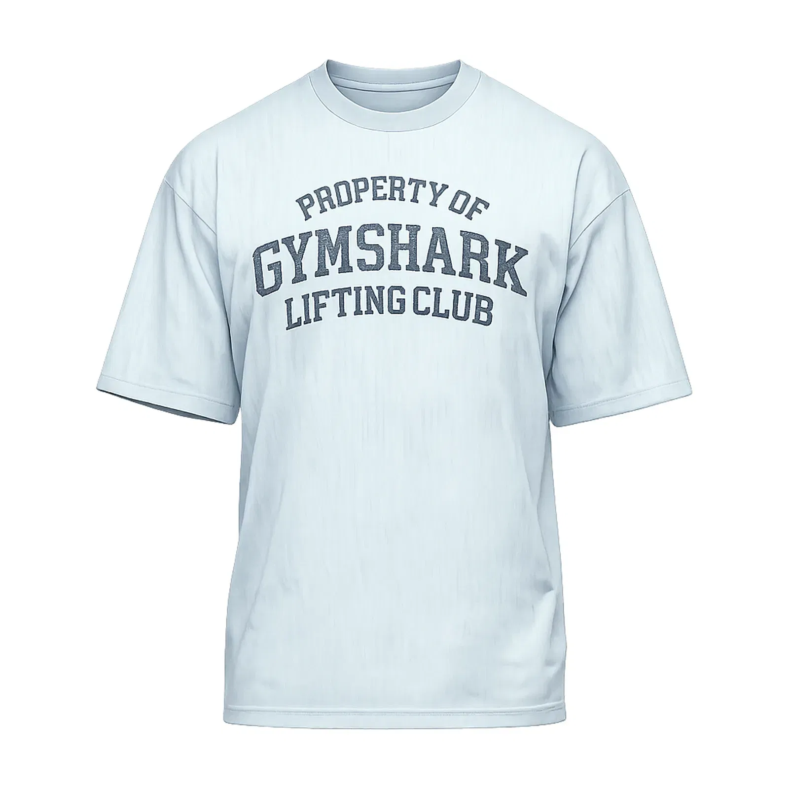 Gymshark Lightweight Slub Textured T-Shirt oversized fit Smoke Blue