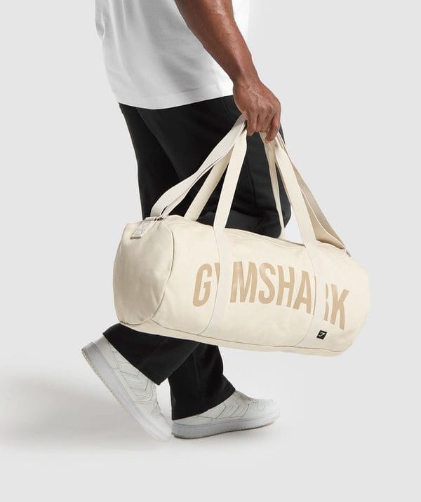 Gymshark Power Holdall Ecru White