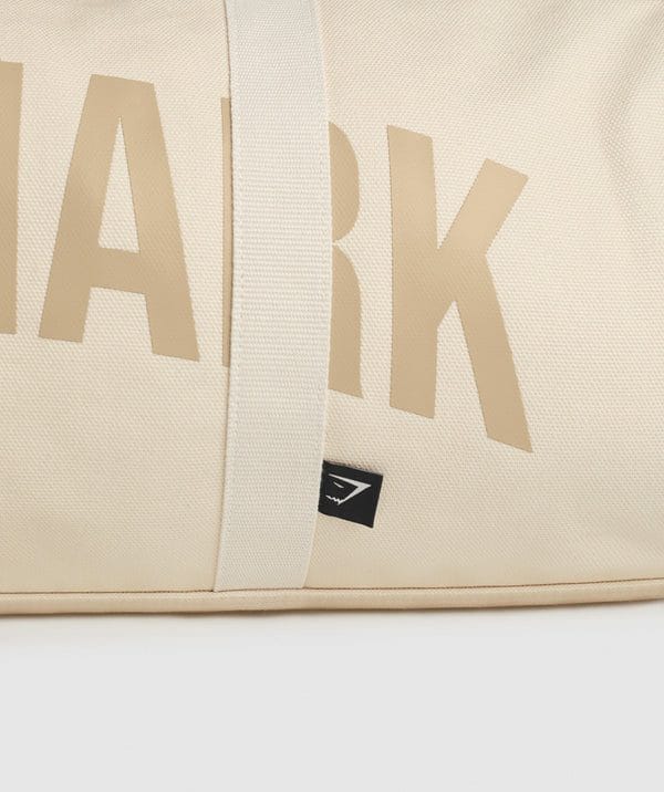 Gymshark Power Holdall Ecru White