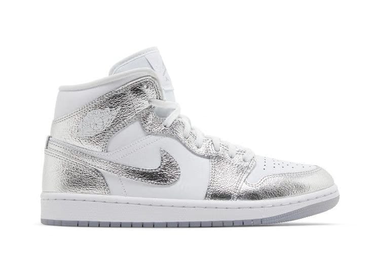 Air Jordan 1 Mid SE Metallic Silver