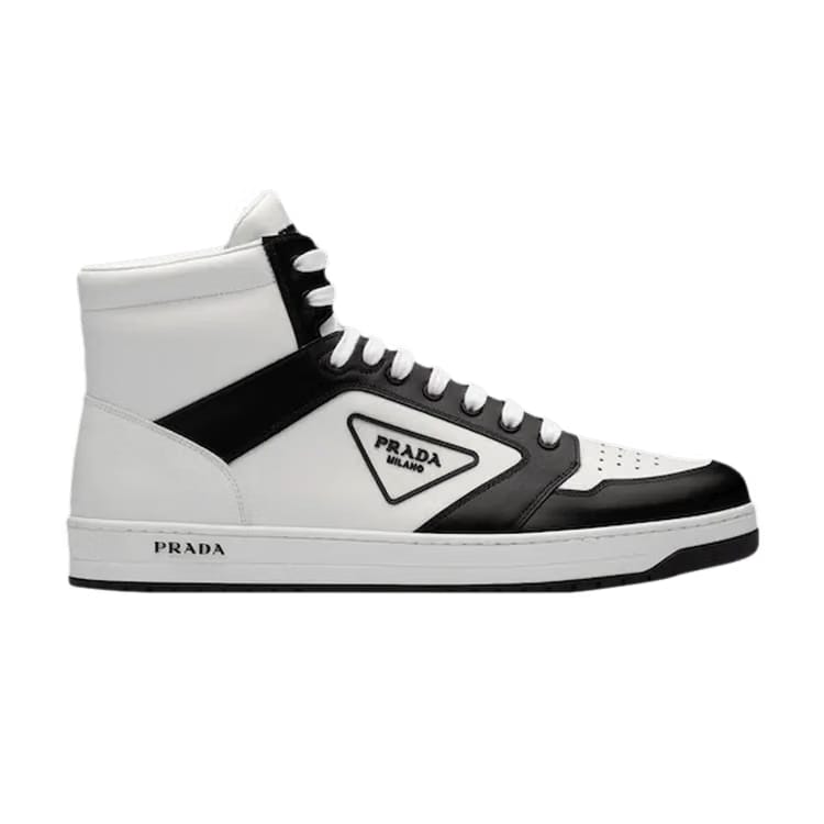 Prada District Leather Sneaker High Black