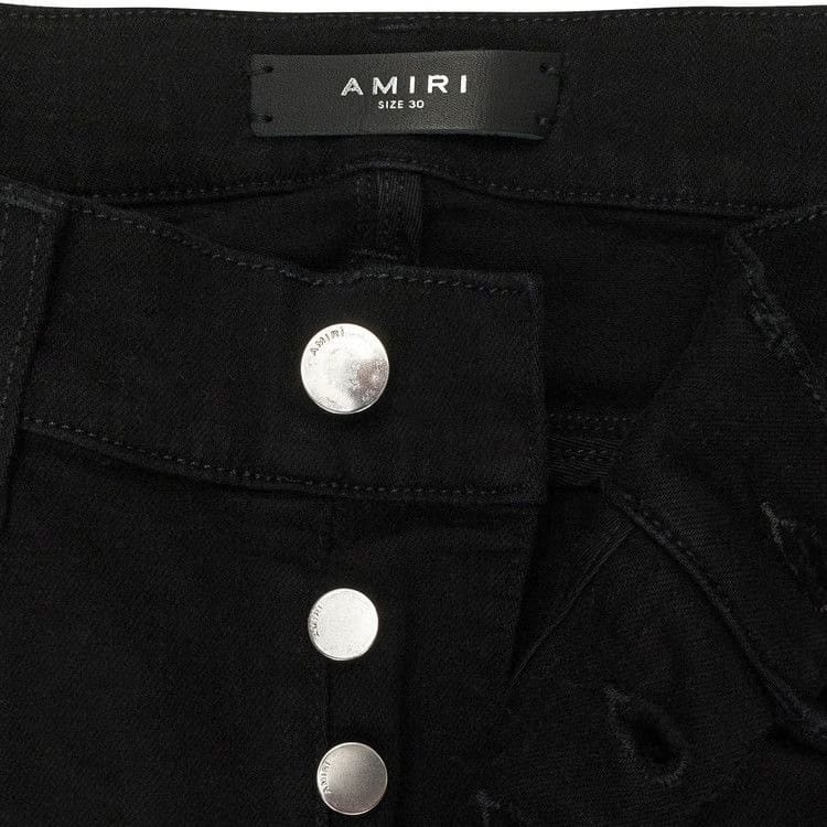 Amiri MX1 Skinny Jeans Black/Silver
