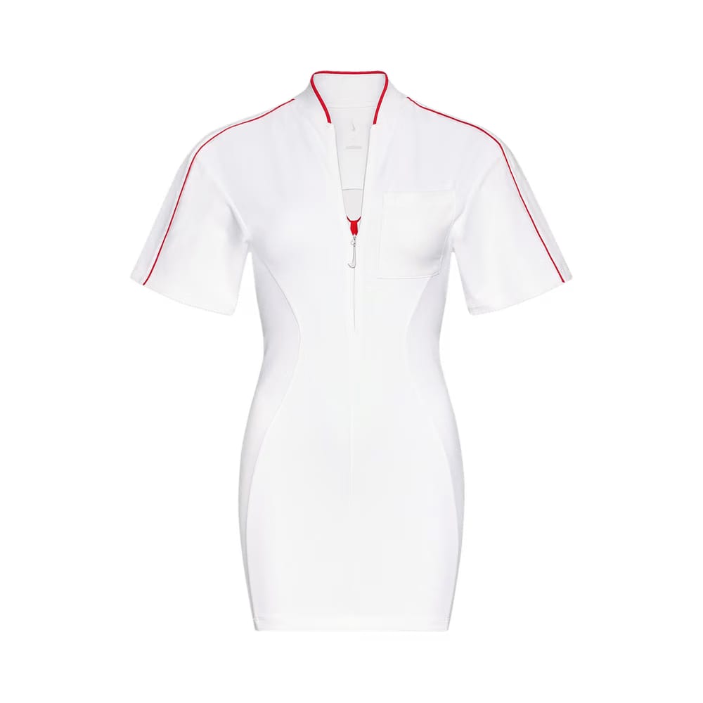 Jacquemus x Nike Shorts-Sleeve T-Shirt Dress White