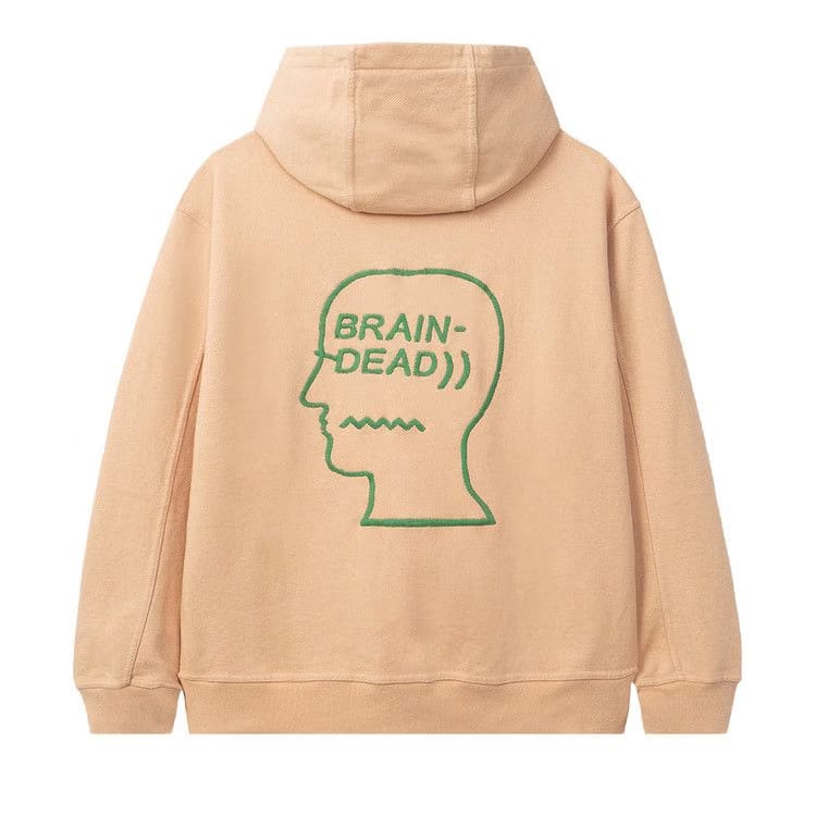 Brain Dead Logo Head Hoodie Terra Cotta