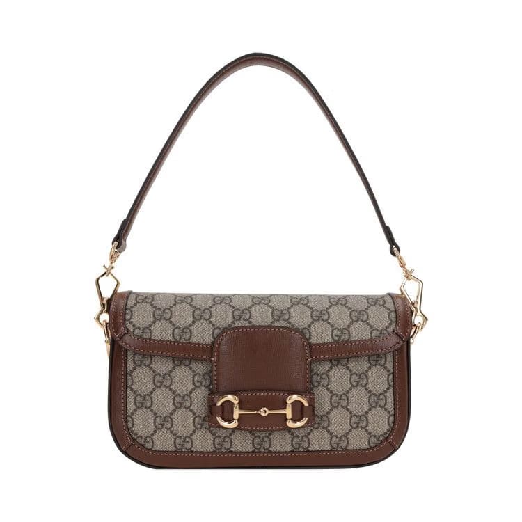 Gucci Horsebit 1955 Shoulder Bag Beige/Ebony