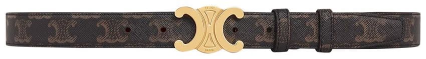 CELINE Medium Triomphe Belt Tan
