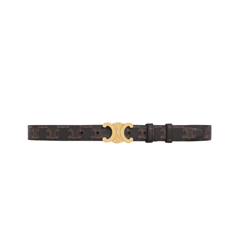 CELINE Medium Triomphe Belt Tan