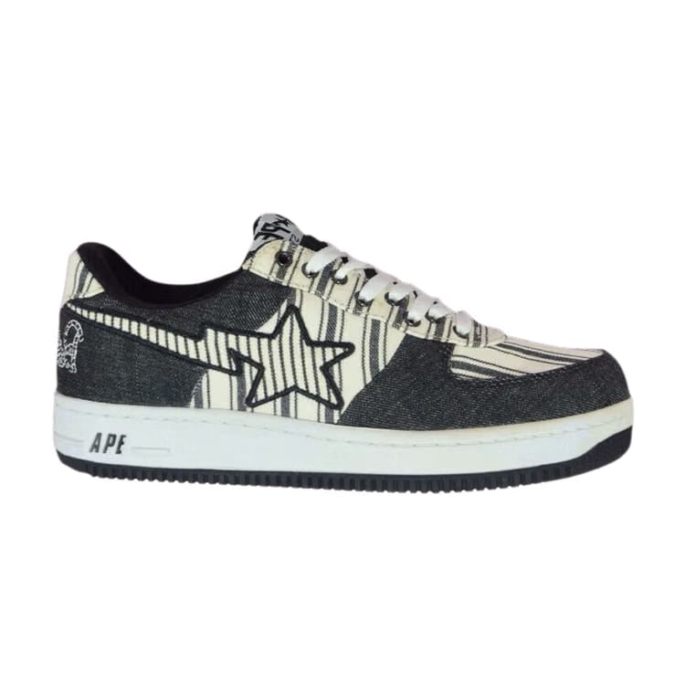 Bapesta Low Denim Pinstripe