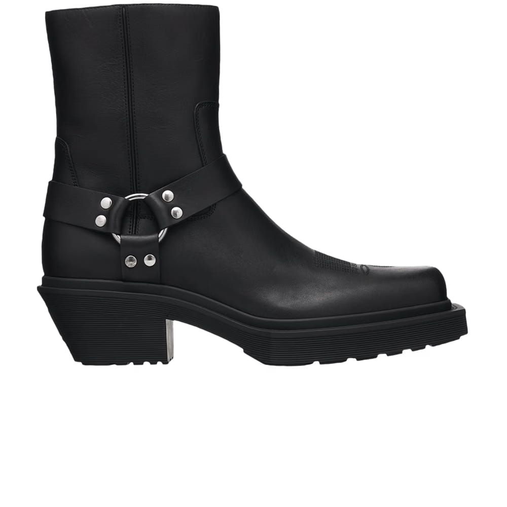 Vetements Neo Western Harness Ankle Boot Matte Black
