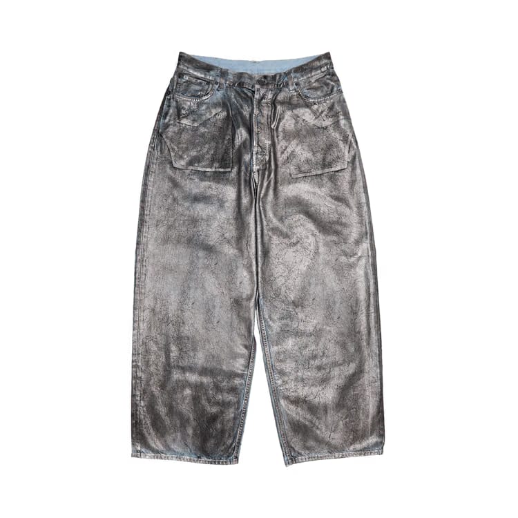 Acne Studios Metallic Jeans Silver/Blue