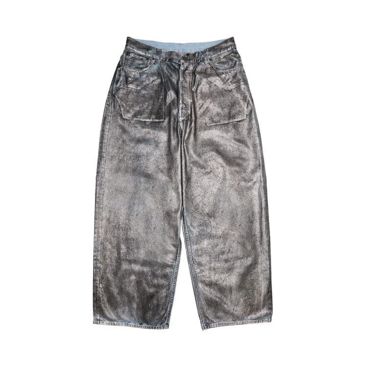 Acne Studios Metallic Jeans Silver/Blue