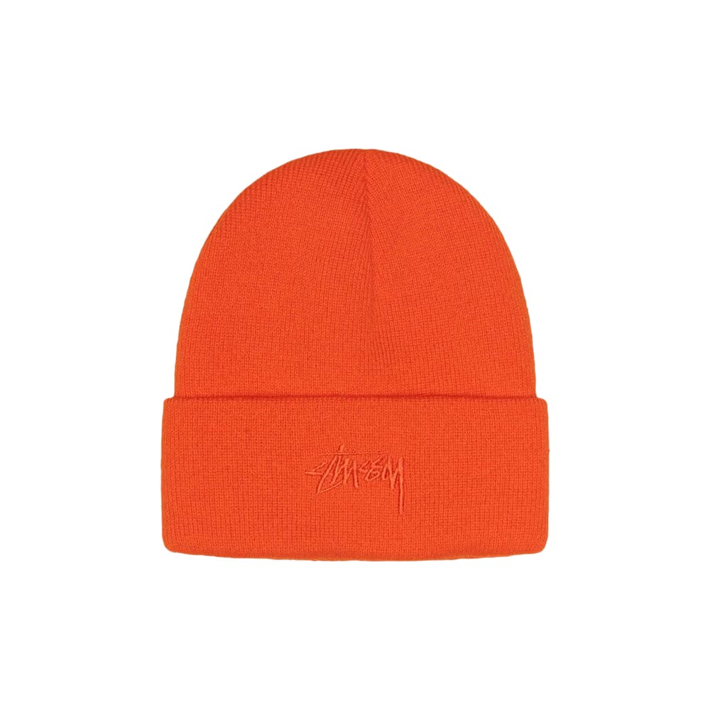 Stussy Stock Cuff Beanie Fire Orange