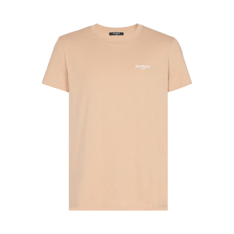 Balmain Flock T-Shirt Light Beige/Natural