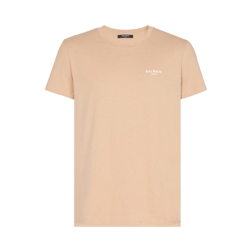 Balmain Flock T-Shirt Light Beige/Natural