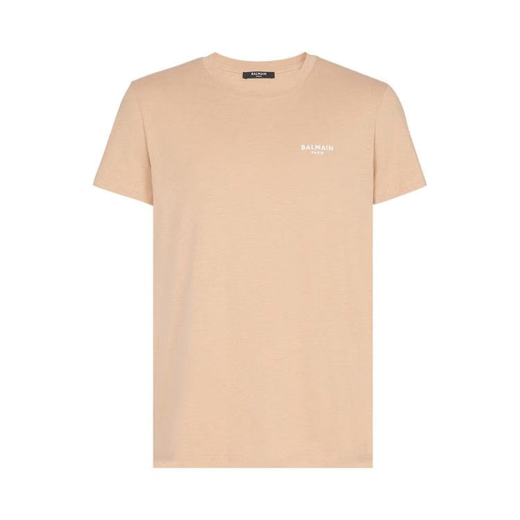 Balmain Flock T-Shirt Light Beige/Natural