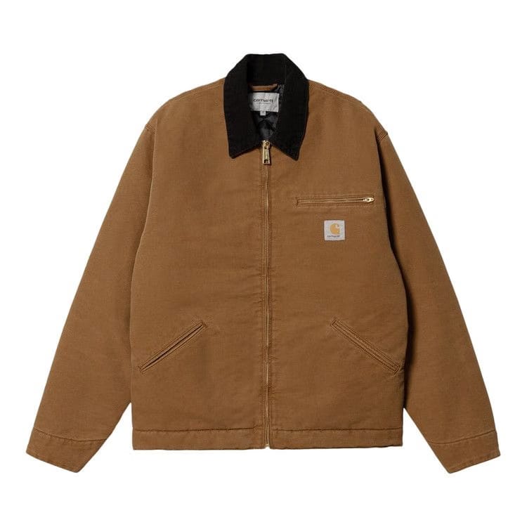 Carhartt WIP OG Detroit Jacket Deep Hamilton Brown/Black Aged Canvas