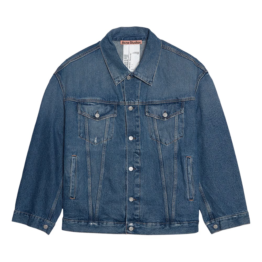 Acne Studios Oversized Denim Jacket Mid Blue