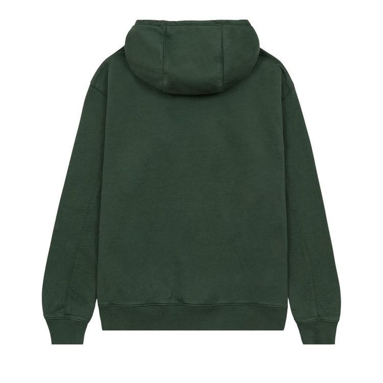 Brain Dead Heavyweight Embroidered Logo Head Hoodie Green