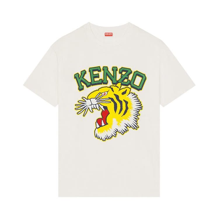 Kenzo Tiger Varsity Oversize T-Shirt Off White