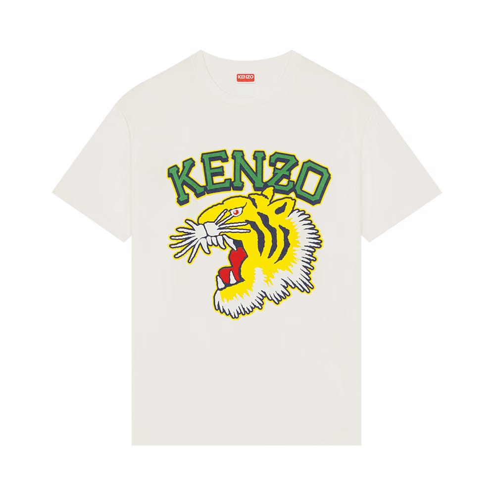 Kenzo Tiger Varsity Oversize T-Shirt Off White