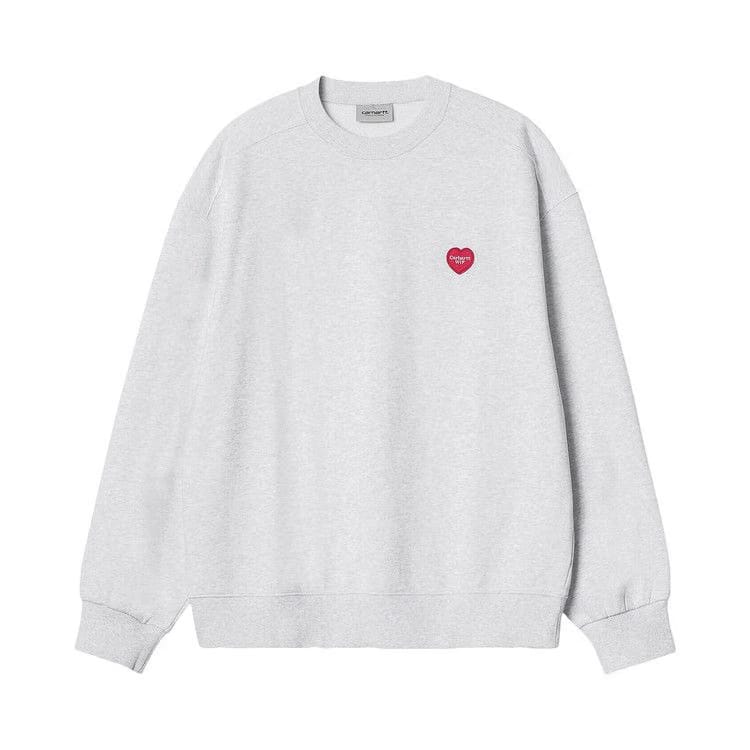 Carhartt WIP Heart Patch Sweatshirt Ash Heather