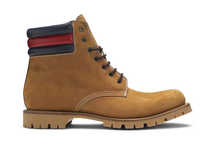 Gucci Lace Up Suede Boot Brown
